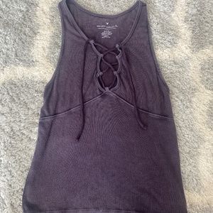 Purple American eagle top